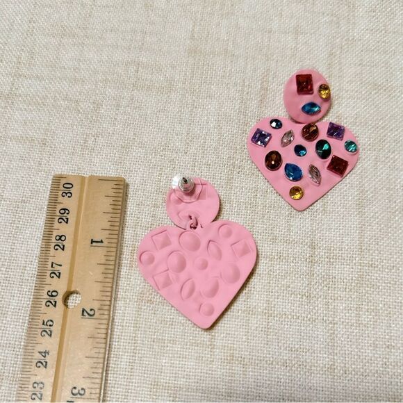 Boho heart earrings M439 - Picture 4 of 4